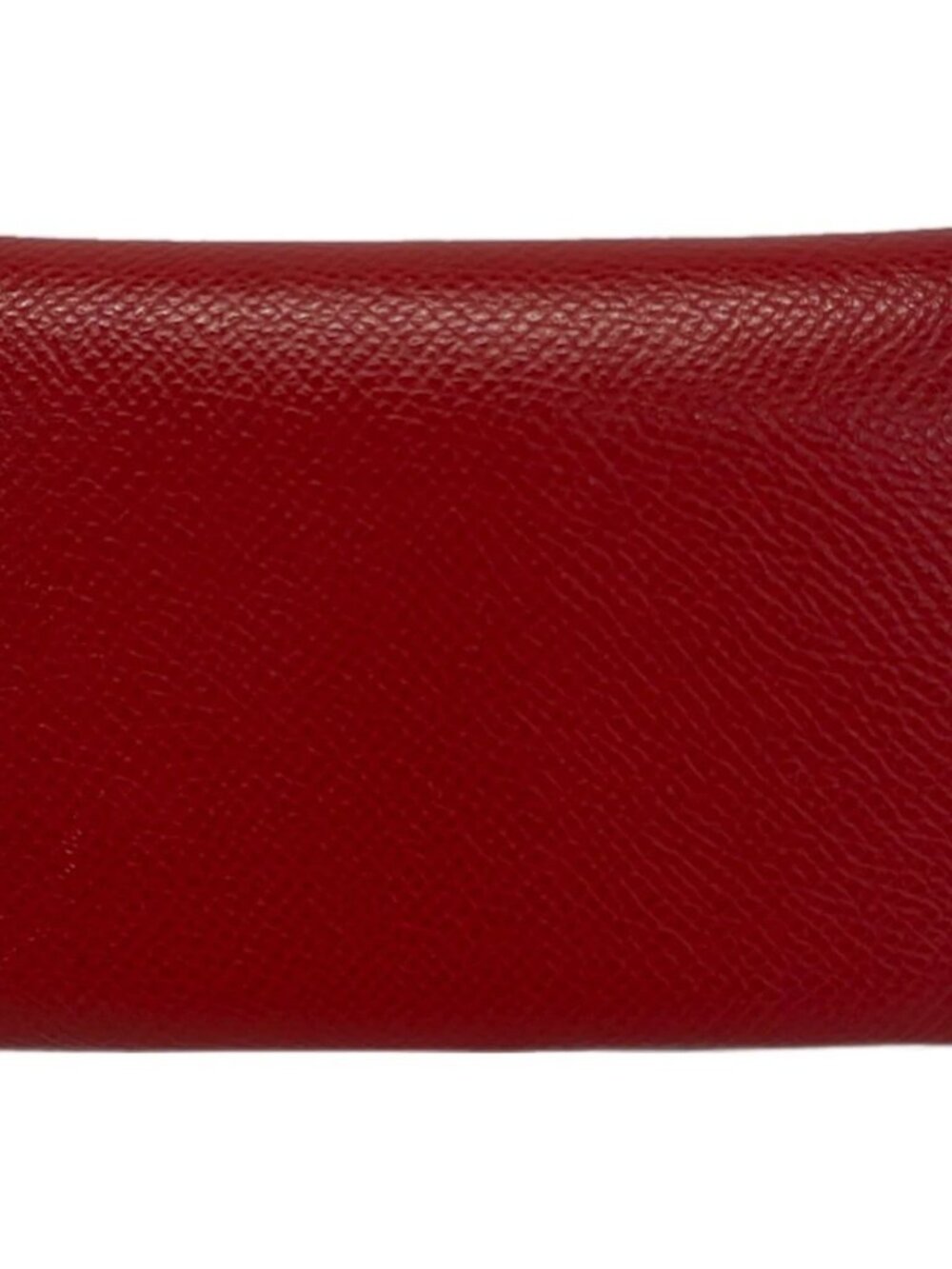 HERMES Calvi Duo Red Veau Epsom U Coin Case